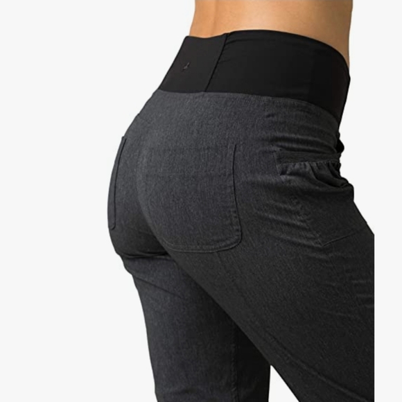 Prana Summit Black and Charcoal Hiking Active Capri Pants Size Small - Picture 3 of 12
